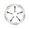 Grid Wheels Fits GD04 Series 17 x 9 Size Rims Chrome Plated Plastic Set Of 5 Equips One Wheel With Screws 4A17090CIN - alternate 1